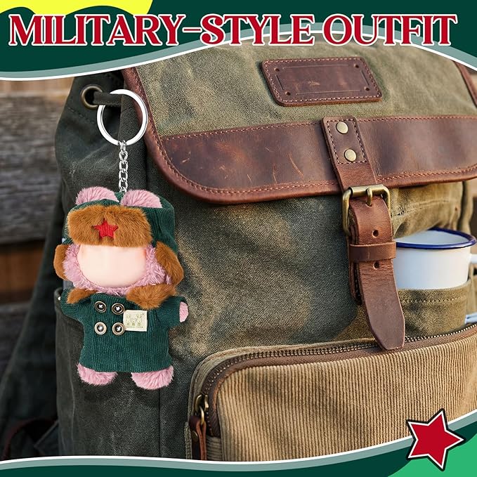 Simgoing 17cm Doll Clothes Pajamas Set with Pants Eye Mask Good Night Bedding Clothes Outfit Gifts Fits 17cm Dolls Accessories for DIY Dress up Lovers(Lei Feng Green Coat)