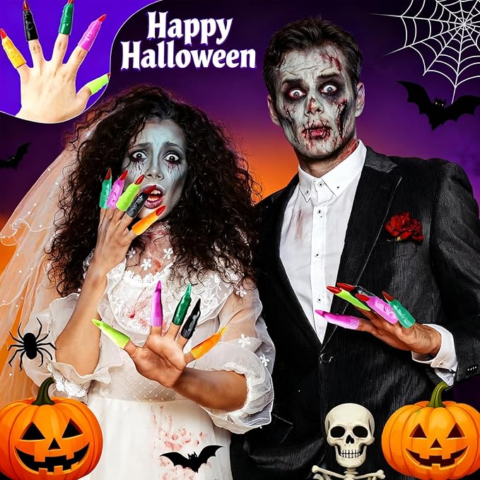 (70Pcs Halloween Ghost Fingers)