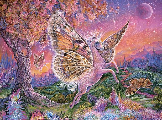 Buffalo Games - Josephine Wall - Fluttercorn Dreamscape - 1000 Piece Jigsaw Puzzle for Adults -Challenging Puzzle Perfect for Game Nights - Finished Size is 26.75 x 19.75
