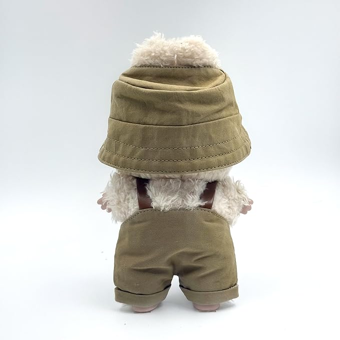 Clothes for Labubu (NO Doll) 17 cm/6.7inch Doll for Labubu Clothes Labubu Accessories Overalls Hat Glasses Dress up Stylish Outdoor Cute for Labubu Outfits