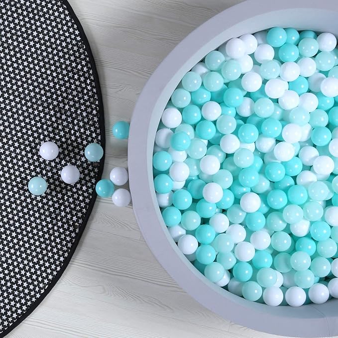 GOGOSO Ball Pit Balls for Toddlers Kids Plastic Balls for Ball-Pit Playpen Pool Baby Play Pastel BPA-Free Non Toxic Play Pastel Crush Proof Bal 50 100 200 500 1000 Count