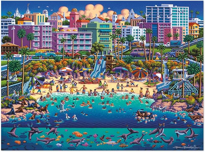 Dowdle La Jolla Cove 1000 Piece Jigsaw Puzzle for Adults – Buffalo Games Sapphire Select Premium Puzzle