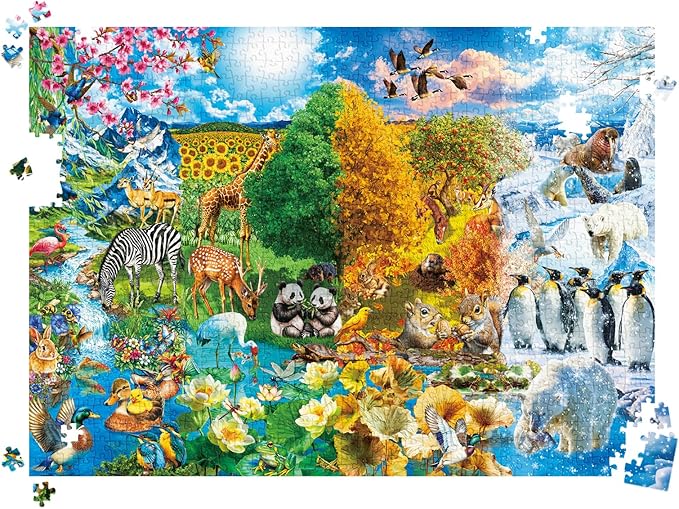 HUADADA Puzzles for Adults 1000 Pieces,Seasonal Changes Puzzles 1000 Pieces