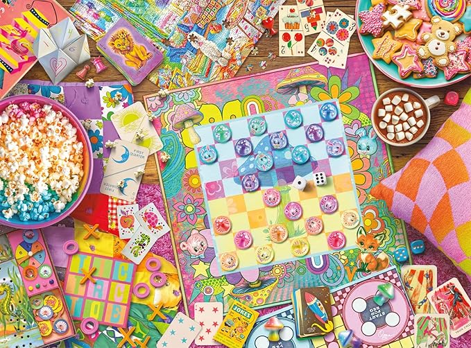 Buffalo Games - Aimee Stewart - Kitschy Game Night - 1000 Piece Jigsaw Puzzle for Adults - Challenging Puzzle Perfect for Game Nights - Finished Size is 26.75 x 19.75