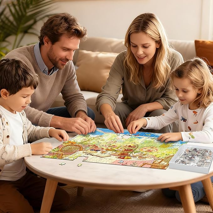 Puzzles for Adults 1000 Pieces Jigsaw Puzzles Impossible Puzzle with Letters on Back Scene Landscape Puzzle Fun Gift for Adults(27.56x19.7 Inch)