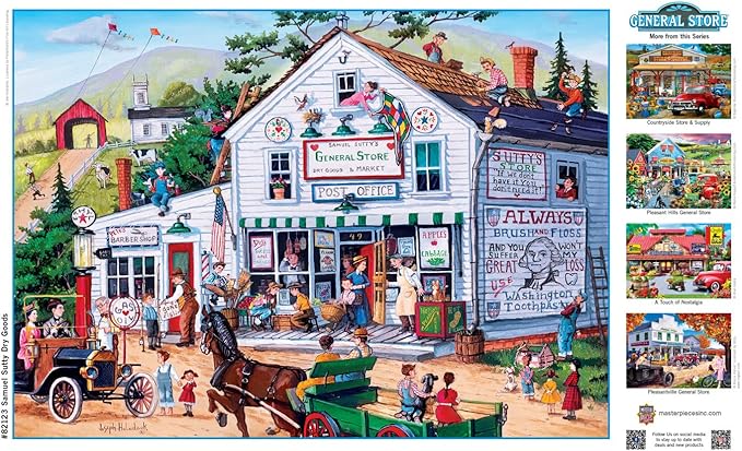 MasterPieces 1000 Piece Jigsaw Puzzle for Adults, Family, Or Youth - Samuel Sutty Dry Goods - 19.25"x26.75"