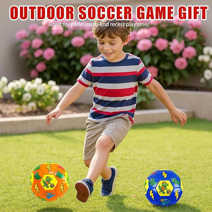 Soccer Ball Size 3,4,5 Two Pack,Classic Indoor Outdoor Soccer with 1 Pump 2 Net Bag and 2 Needle,Long-Lasting for Training, Games, Outdoor & Indoor Play Ideal Gift for Boys Girls Youth Adult