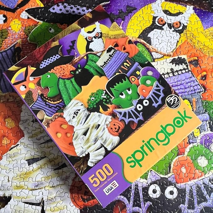 Springbok's 500 Piece Jigsaw Puzzle Terrorific Treats - Made in USA