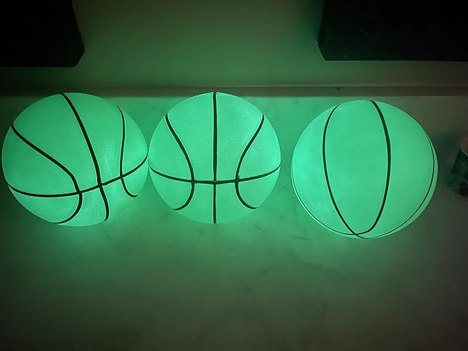 Toys+ 3 Pack! Inflatable Glow in The Dark Mini Basketballs Includes Pump and Needle Magic Shot Pro Mini Hoop Basketballs
