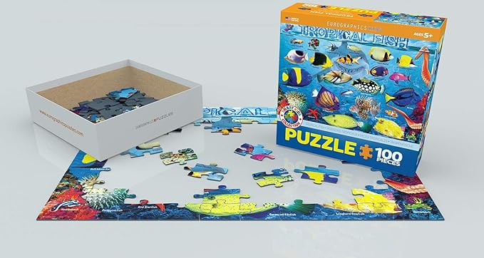 EuroGraphics Tropical Fish 100Piece Puzzle, Multi-Colored
