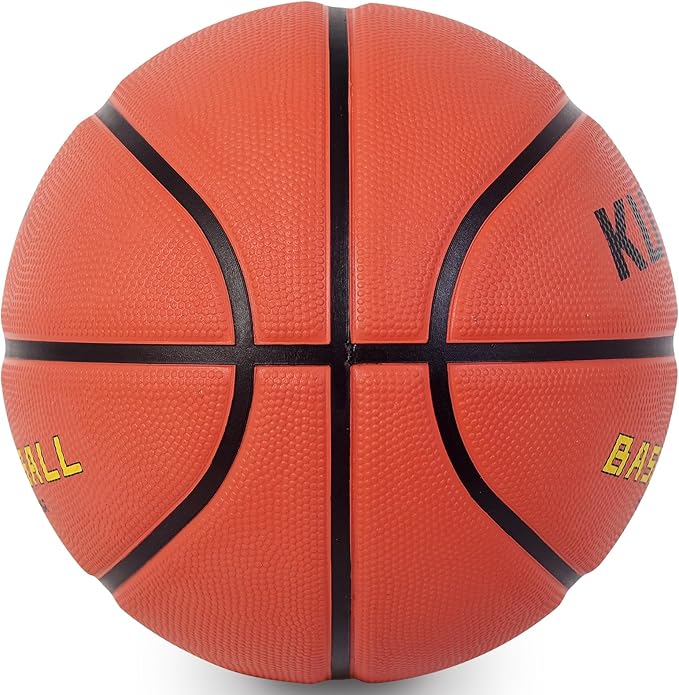 KUYOTQ Kids Youth Adult Size 3/4/5/6/7 (22/25.5/27.5/28.5/29.5") Basketball Premium Rubber or Faux Leather Basketball Indoor Outdoor Basketball for Boys Girls Womens Mens Basketball Gifts (Deflated)