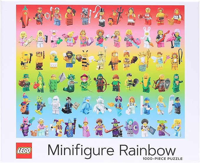 LEGO Minifigure Rainbow 1000-Piece Jigsaw Puzzle