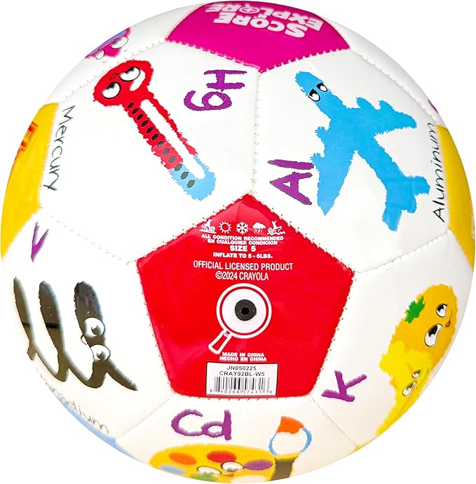 Crayola Official Soccer Ball - Unisex Kids - Element Size 5