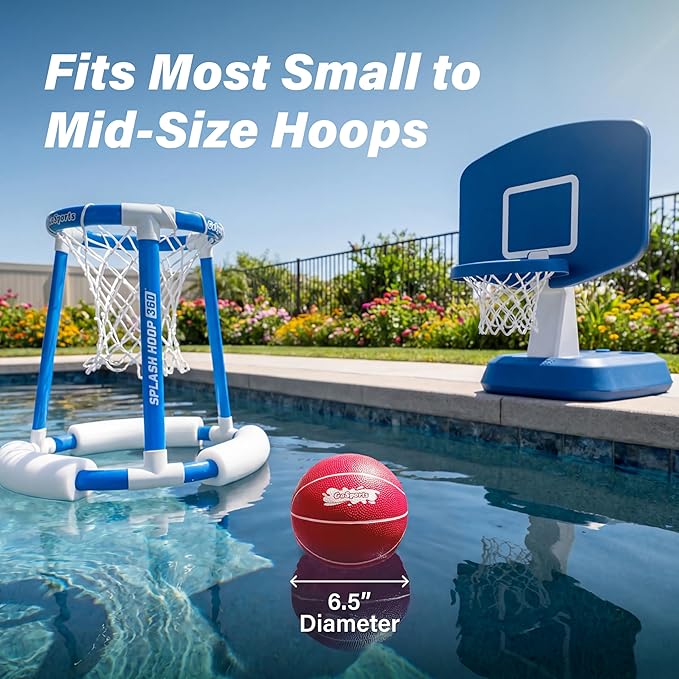 GoSports Swimming Pool Basketballs 3 Pack - Red or Blue - Great for Floating Water Basketball Hoops