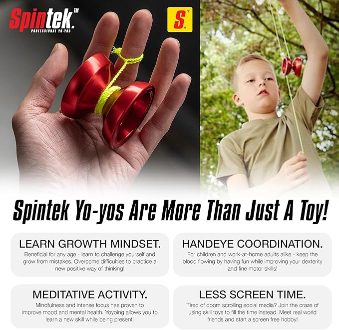 R1 PRO - High End Professional YoYo - Yo for Adults & Kids 8-12 - Dual & Non Responsive - Trick YoYo - Beginner Friendly