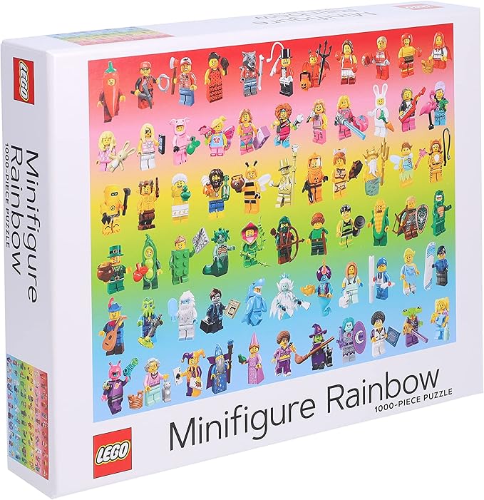 LEGO Minifigure Rainbow 1000-Piece Jigsaw Puzzle
