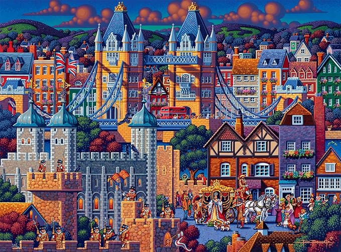 Buffalo Games – London Tower - Eric Dowdle - 1000 Piece Jigsaw Puzzle  Colorful Puzzle for Adults – Precision-Cut Pieces, Beautiful Artwork, and Hours of Relaxing Fun