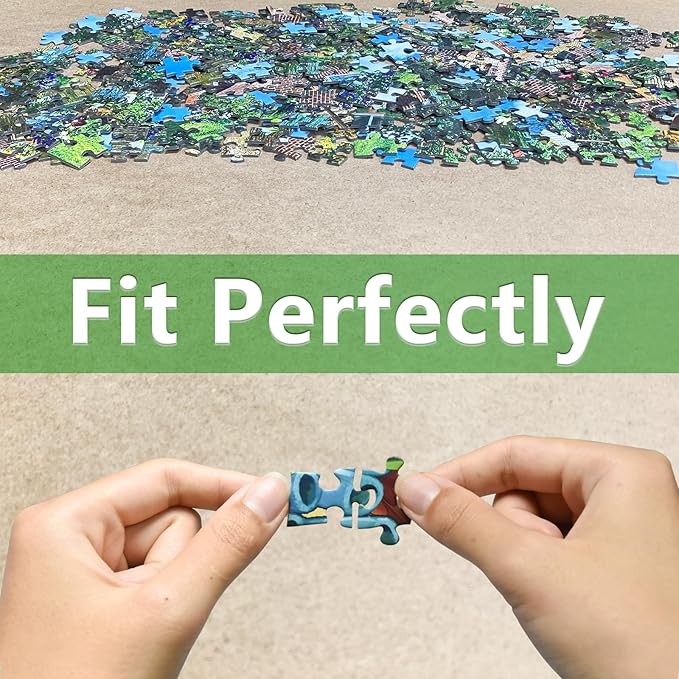 Jigsaw Puzzles for Adults 1024 Pieces, Feed Bird Interlock Perfectly No Dust, Home Decors Family Challenge Toys for Men Women Elders Seniors (19.6"x19.6"), 1:1 Poster