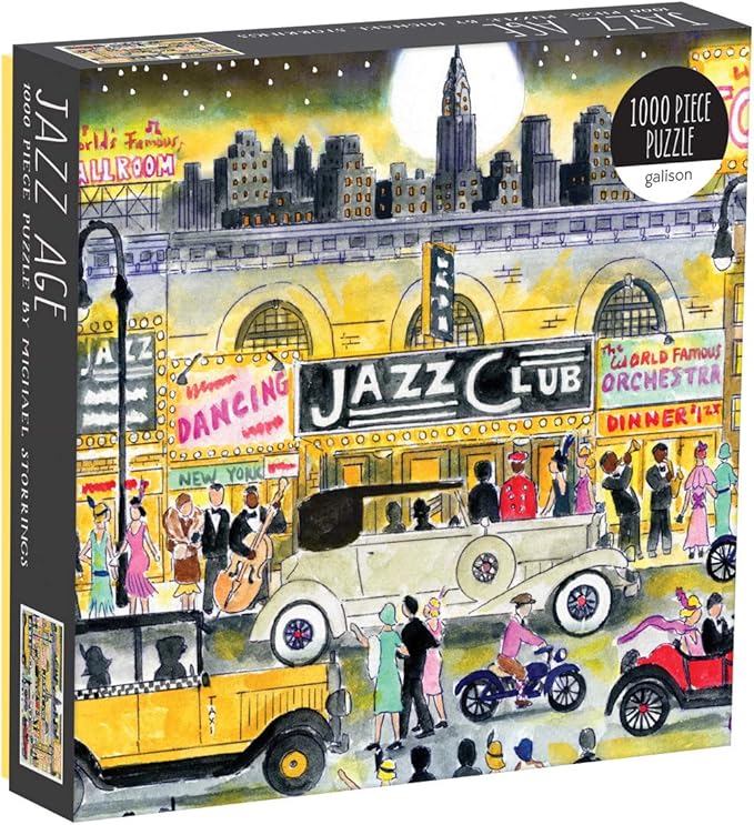 Galison Michael Storrings Jazz Age 1000 Piece Puzzle, Multicolor (073535751X), 20 x 27", 508 x 686mm