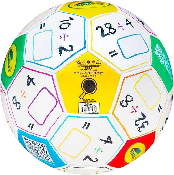 Crayola Official Soccer Ball - Unisex Kids - Division Box Size 5