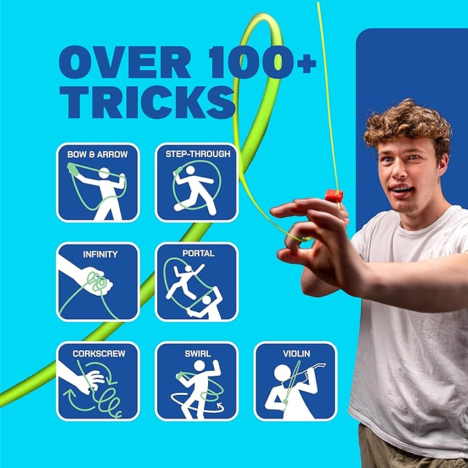 ZipString Original - As Seen on Shark Tank - Classic Rope Launcher Toy, Perfect for Kids & Adults - Fly a String Loop in The Air for Endless Tricks & Fun, Wonderment Awaits, Vivacious Violet