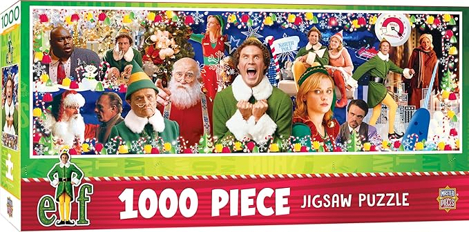 MasterPieces 1000 Piece Christmas Jigsaw Puzzle - Elf Panoramic - 13"x39"