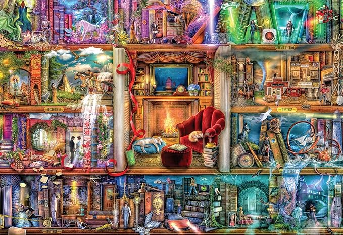 Buffalo Games - Aimee Stewart - The Grand Fiction Library - 2000 Piece Jigsaw Puzzle for Adults -Challenging Puzzle Perfect for Game Nights - Finished Size is 38.50 x 26.50