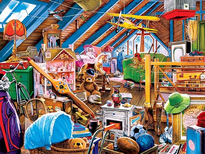 Masterpieces 550 Piece Jigsaw Puzzle for Adults and Family - Attic Secrets - 18"x24"