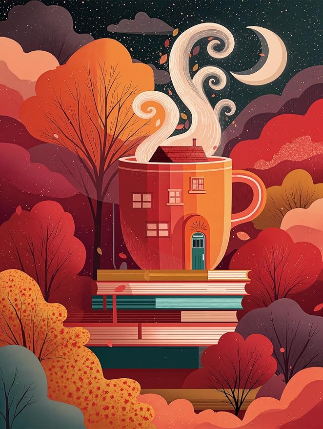 Forest Books Jigsaw Puzzles for Adults 1000 Pieces, Difficult Puzzles Perfect for Game Night, Great Gift Idea, Size 26.65 x 19.25 in