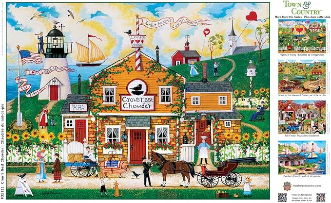 MasterPieces 300 Piece EZ Grip Jigsaw Puzzle - Crow's Nest Chowder - 18"x24"