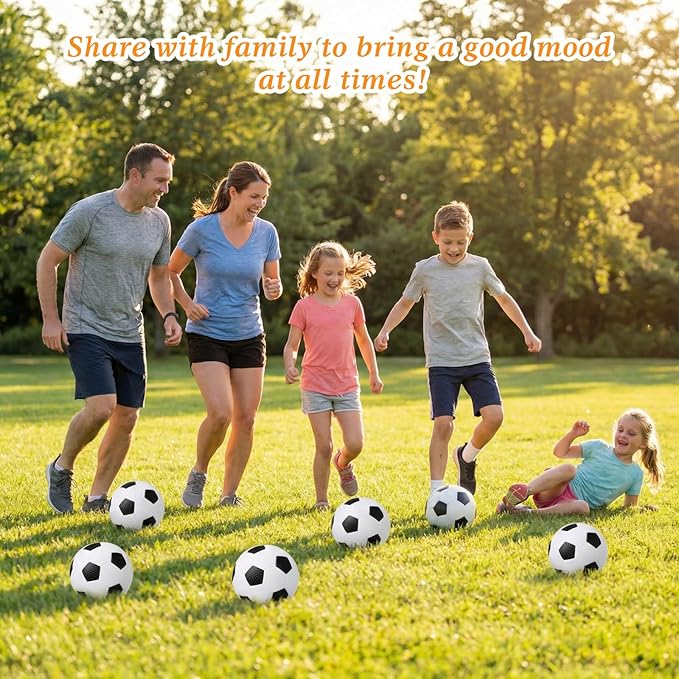 Civaner 20 Pcs Mini Soccer Basketball for Kids 4 Inch Inflatable Rubber Small Basketballs Gifts Toddlers Bouncy Toys Balls for Sports Beach Pool Theme Party Favor(Soccer Style)