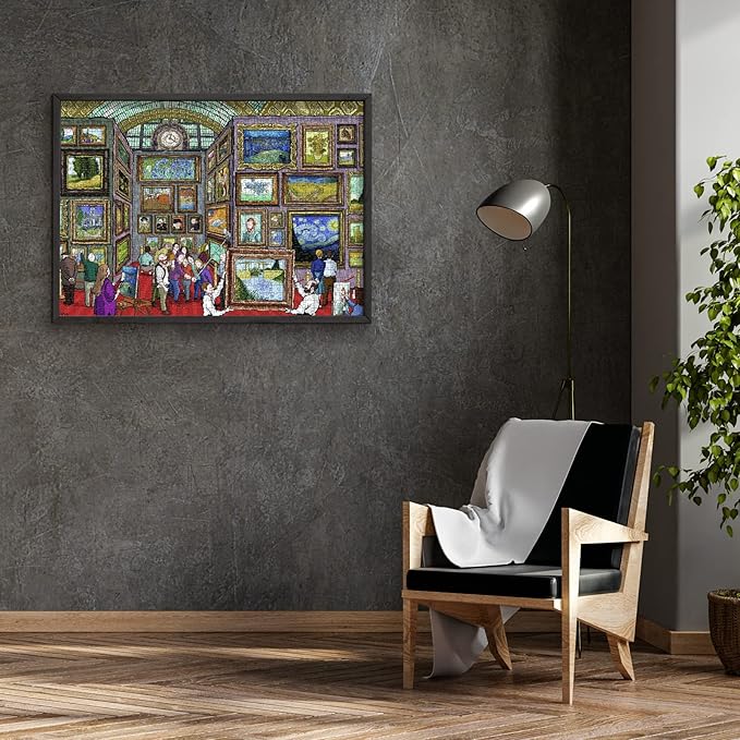 Antelope - 1000 Piece Puzzle for Adults, Van Gogh Jigsaw Puzzles 1000 Pieces, Van Gogh's Time Travel to Muse Da Orsay Puzzles for Adults 1000 PC by Alireza Karimi Moghaddam