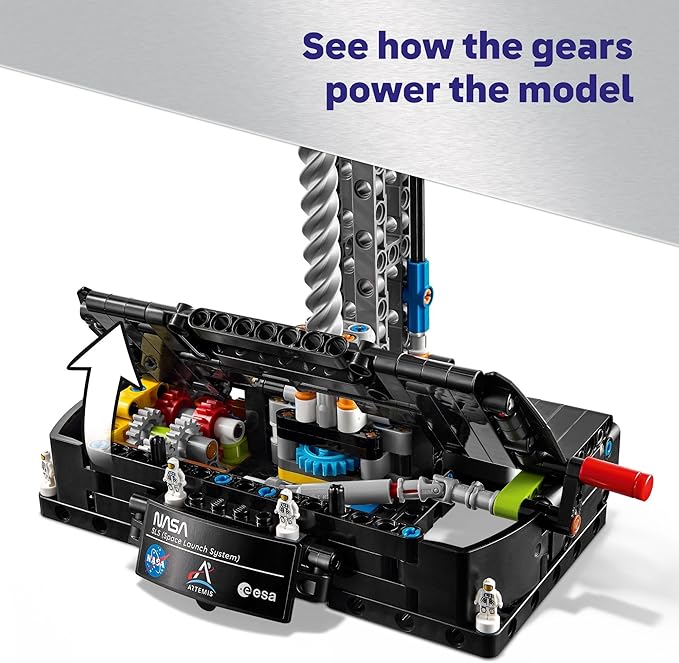 LEGO Technic NASA Artemis Space Launch System Rocket Building Toy for Boys & Girls - STEM Learning & Space Toy W/3-Stage Launch Function for Kids, Ages 9+ - Idea for Birthdays - 42221