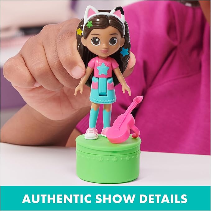Gabby’s Dollhouse, Dance Party Theme Figure Set with a Gabby Doll, 6 Cat Toy Figures and Accessory Kids Toys for Ages 3 and up!