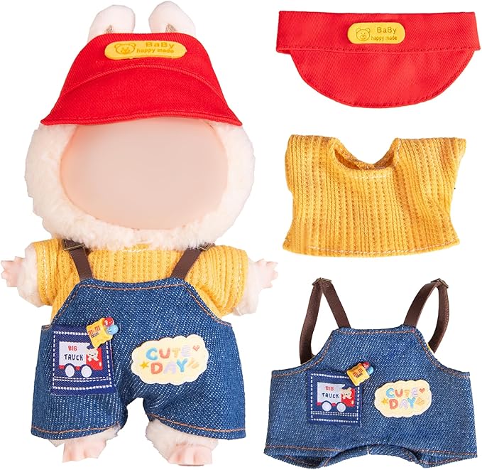 17cm Doll Clothes, Clothes for Dolls Outfit, Accessories for 17cm Dolls Clothes, No Doll Included (Classic)