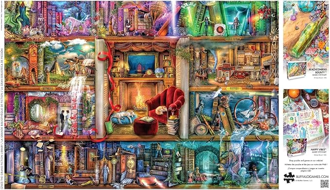 Buffalo Games - Aimee Stewart - The Grand Fiction Library - 2000 Piece Jigsaw Puzzle for Adults -Challenging Puzzle Perfect for Game Nights - Finished Size is 38.50 x 26.50