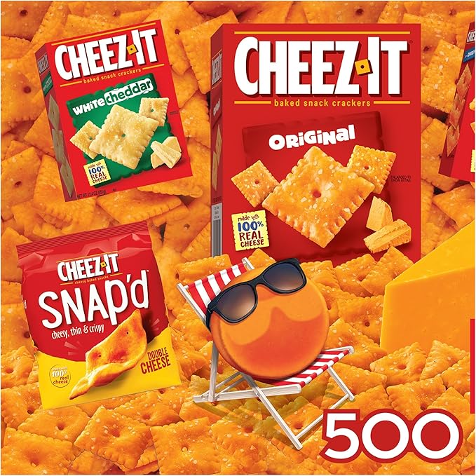 RoseArt - Snack Assortment - Cheez-It - 500 Piece Jigsaw Puzzle, Food-Themed Puzzle for Adults