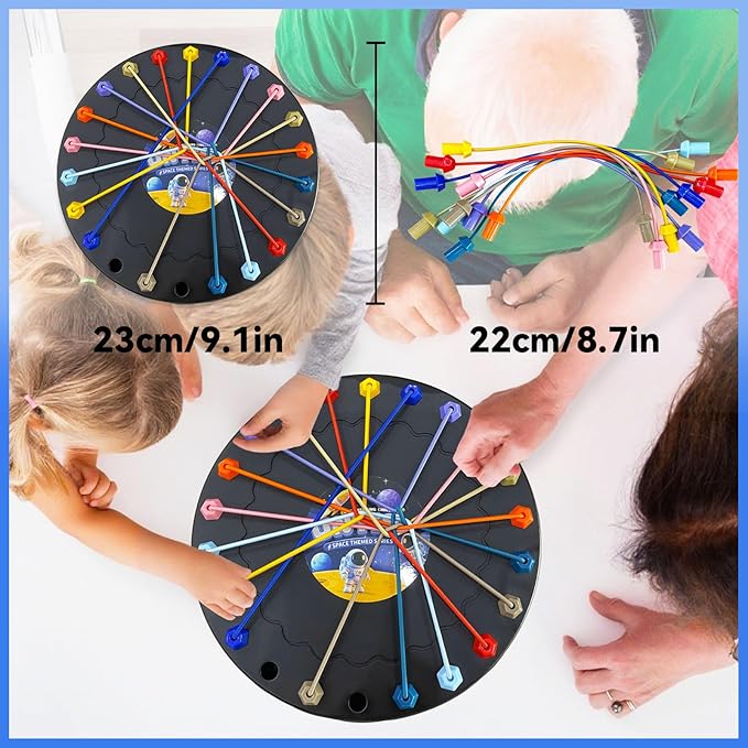 Brainy Knots Rope Untangling Game，Children's Rope Challenge Game，Strategy Untangling Challenge Puzzle ，Suitable for Family Parent-Child Interaction, Travel & Parties Gifts