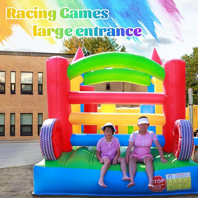 23FT Commercial Grade Bounce House for Adult, (Heavy Duty PVC)(1100W UL Blower) Inflatable Obstacle Course, with Water Slide, Splash Water Pool Ball Pit, Large Backyard Lawn Party Game