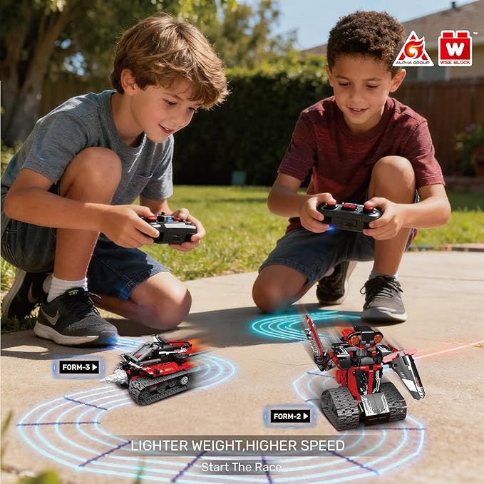 Robot Building Kit, STEM Robotics for Kids Ages 8-12, 533 Pcs Robot Kits Erector Set Rc Toy for Kids Age 8+, DIY Build Science Educational Gifts for Age 8 9 10 11 12+ Boys & Girls