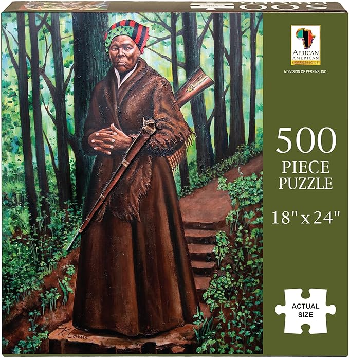 African American Expressions - Harriet Tubman Puzzle – 500-Piece African American Jigsaw Puzzle for Adults | Inspirational Black History Puzzle