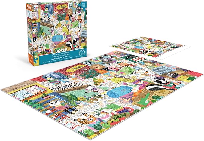 Ceaco - Large Piece Jigsaw Puzzle - Animals at the Market - Relaxing and Fun Activity for Adults