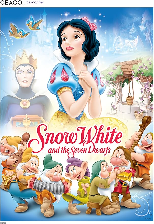 Ceaco - Disney - Snow White Poster - 1000 Piece Puzzle for Adults - Challenging and Perfect for Game Nights - Finished Puzzle Size 26.25 x 19.75