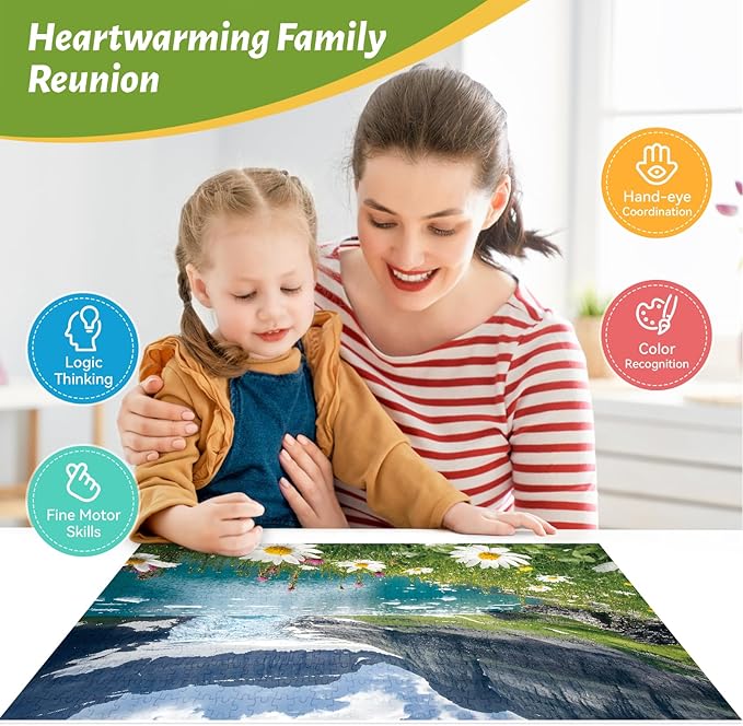 500 Piece Puzzle for Adults – Spring Ice Flower Jigsaw Puzzle – Youths & Adults Favorite Nature Puzzle – Birthday & Holiday Party Gift for Family– Funny and Relaxing – 20.5 x 15 in