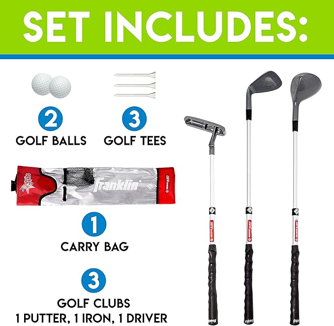 Franklin Sports Adjustable Youth Golf Set