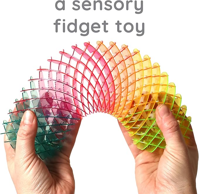 Morf Fidget Sensory Spring Berry – 3D Slug Spring Toy for Kids, Teens, and Adults - Stretchy, Quiet, Stress and Anxiety Relief, Focus - for Play, School, Work Gifts, Great for Classroom, Office