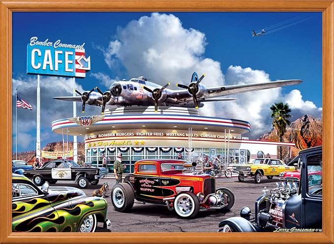 MasterPieces 1000 Piece Jigsaw Puzzle for Adults, Family, Or Youth - Bomber Command Café - 19.25"x26.75"