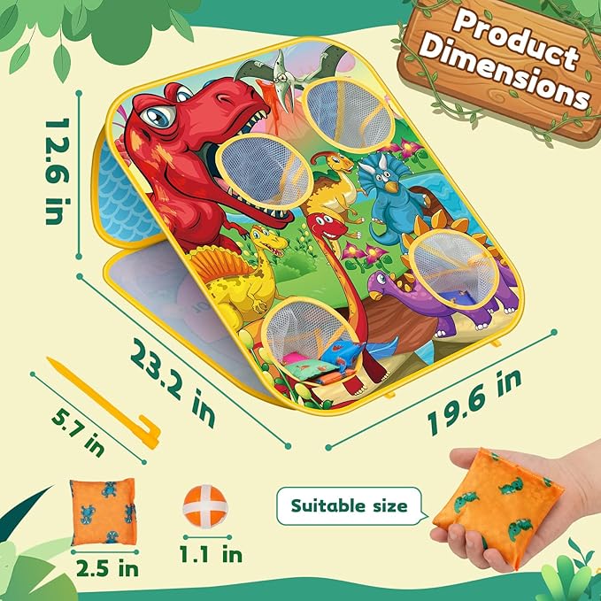 Bean Bag Toss Game for Kids - Cornhole Board Outdoor Toys for Toddlers -Party Activities Carnival Outside Yard Backyard Beach Lawn Games Toy for Kid Boys Girls Age 3 4 5 6 7 8 Year Old Birthday Gifts