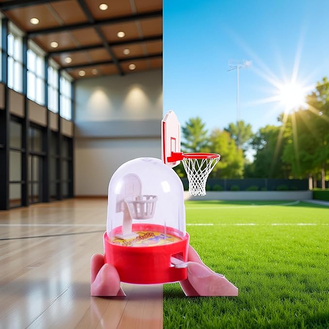 JJLFresheners Mini Finger Basketball Shooting, Mini Handheld Desktop Table Basketball for Development Educational for Reduce Stress Basketball IME Sports and Outdoor