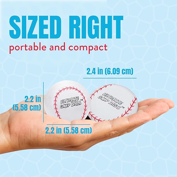Activ Life The Ultimate Water Skip Balls, Water Bouncing Ball for Swimming Pool, Beach Toys for Friends, Family, Kids and Adults